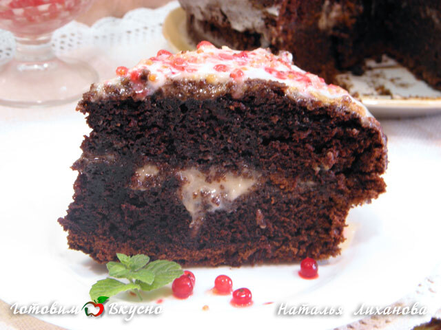 Шоколадный торт на кипятке - фото рецепта