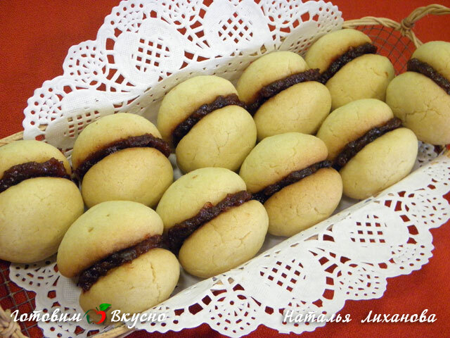 Быстрое и вкусное печенье с джемом - фото рецепта