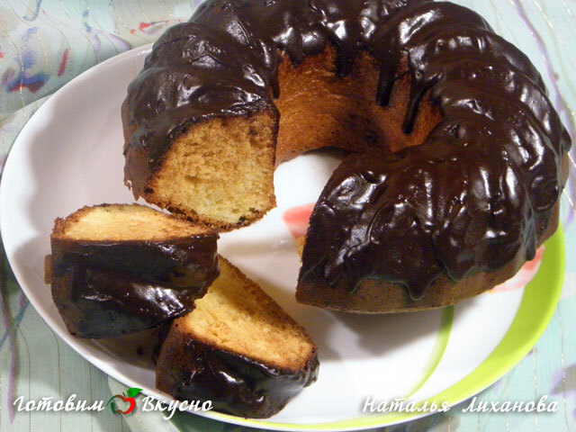 Кекс в шоколадной глазури - фото рецепта