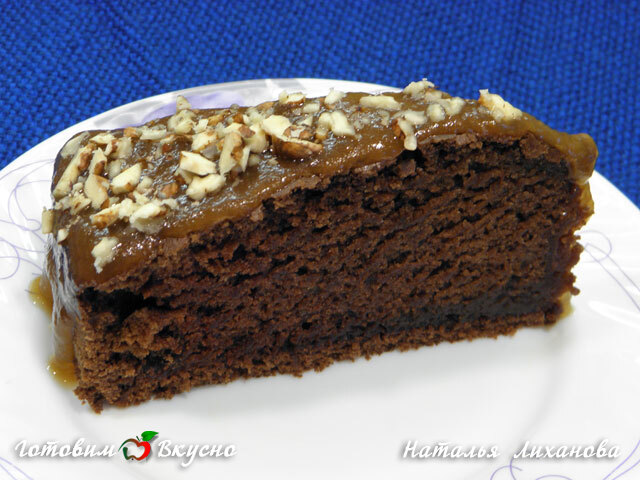 Постный шоколадный пирог - фото рецепта