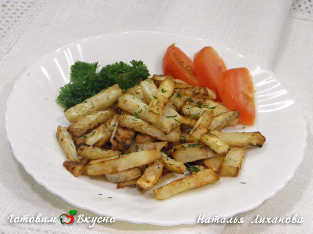 Жареный сельдерей - фото рецепта