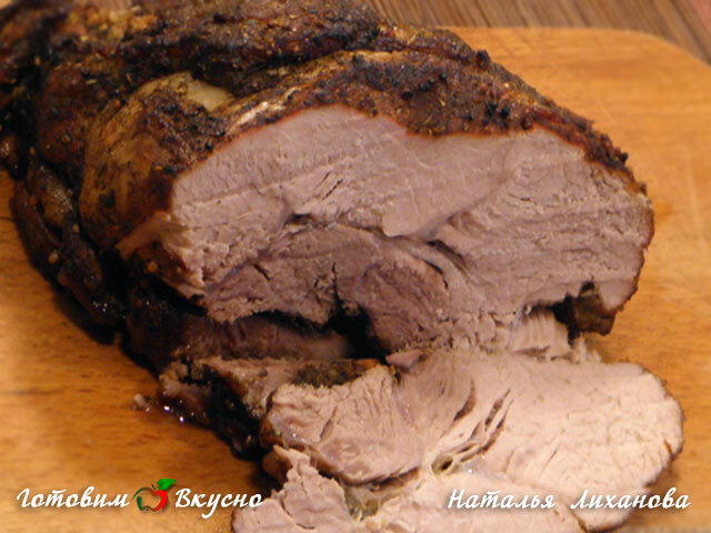 Vôňavé pečené bravčové mäso v alobale - фото рецепта