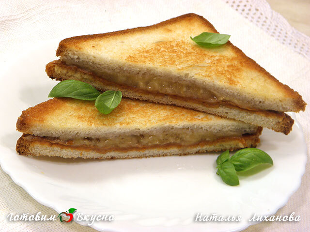 Сандвичи с арахисовым маслом и бананом - фото рецепта